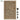 Boulder Gate 70 inch high brown granite gate panel with hardware.