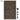 Boulder Gate 70 inch high dark brown granite gate panel with hardware.