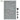 Boulder Gate 70 inch high gray granite gate panel with hardware.