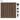 Breckenridge 48 inch high walnut brown gate panel with hardware.