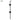 Nationwide Industries black 36-inch heavy-duty gate drop rod with mounting brackets and bent handle