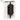 Nationwide Industries CornerStone black non-adjustable gate hinge installed between two white square gate posts